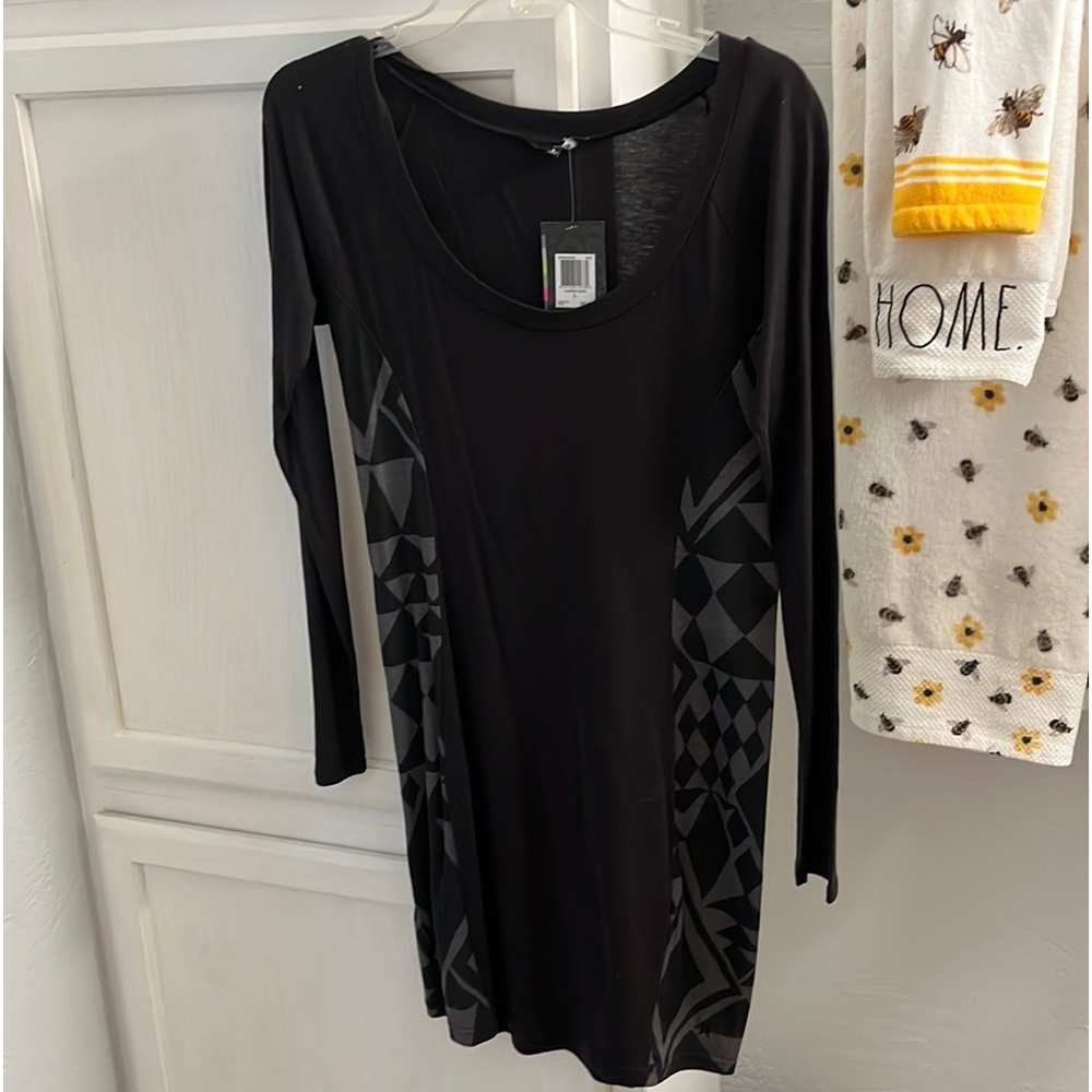 NWT Black Long-sleeve Hurley Dress, Size L